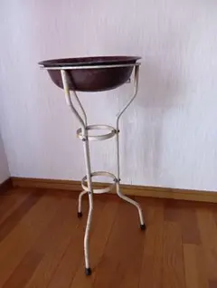 ウォッシュスタンド ガーデニング アンティーク ホーロー洗面器置き