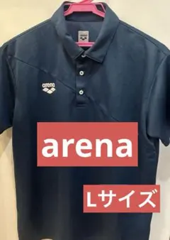 ゆ*ん様 arena ネイビー ポロシャツ　半袖　シワにならないのサムネイル