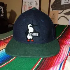 CHUMS 刺繍 キャップ　クラシック　相良　ウール　５６cm