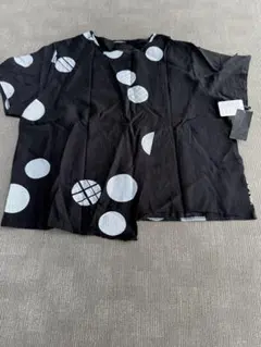 新品 hanahana 半袖カットソー ドット柄