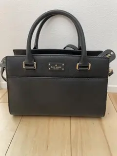 美品kate spade レザーブラック ショルダーバッグ　ハンドバッグ