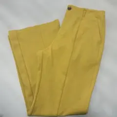 イエロー スラックス ポリエステル製