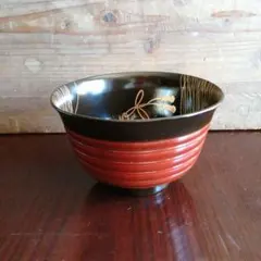 木製漆器　金蒔絵菓子鉢　14.5cm