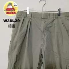 usa古着 チノパン　ミリタリーパンツ　W36L29相当　グリーン