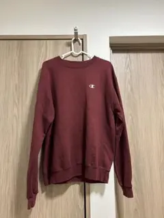 Champion チャンピオン スウェット トレーナー レッド 刺繍ロゴ XL