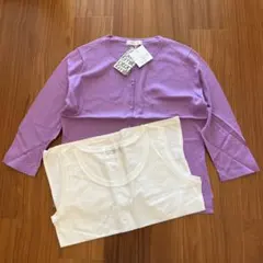 未使用未開封 Mypuccele 綺麗目パープルのアンサンブル