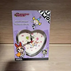 【箱付き】パワーパフガールズ　めざまし時計　ハート型　アメリカ購入品