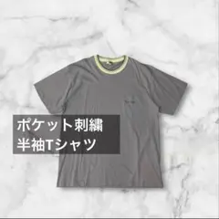 紫・ラベンダー系 半袖Tシャツ LL 綿100％ P.K.CLUB ポケット刺繍