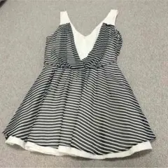 ラグナムーンのシフォンボーダー×レースワンピース♡