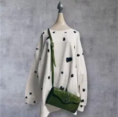 US古着 painted sweatshirt Black and White