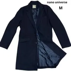 nano&co ナノユニバース ステンカラーコート チェスターコート ネイビー