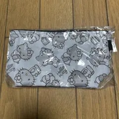 ゆ*。様 ハローキティ 小型ポーチ グレー