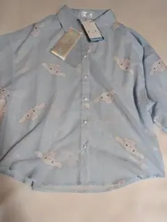 Cinnamoroll シナモロール 半袖シャツ ライトブルー