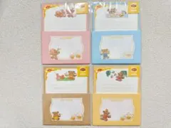 【リプトン×古川紙工 箔押しレターセット4点】コラボ Lipton 紅茶 くま