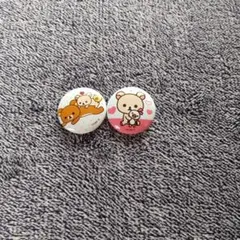 リラックマ　缶バッジ　2個セット