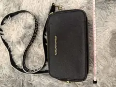 SAMANTHA THAVASA ブラックショルダーバッグ