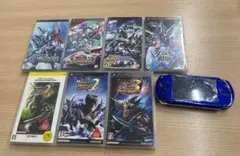 【動作確認済】SONY PSP1000 ブルー モンハンなど ソフト付き