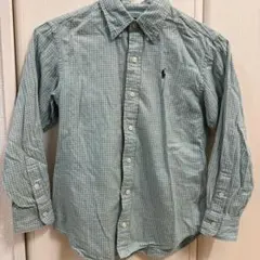 Ralph Lauren 長袖シャツ 140サイズ 緑系チェック
