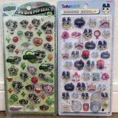 ボンボンドロップシール　またごっち　まめっち　うるちゅる　パワパフ　バターカップ