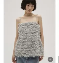 新品 Check Pleats Ruffle Tops Sheller - メルカリ