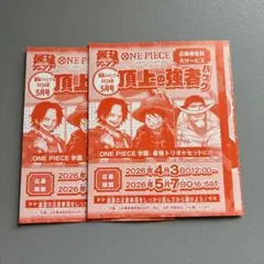 最強ジャンプ5月号　ワンピース　応募券のみ　2冊分　頂上の強者パック