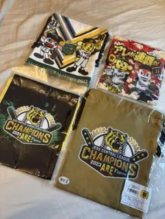 阪神タイガース　　オリックス　優勝　日本一　グッズ　巾着　ポーチのサムネイル