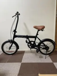 jieanxin 折りたたみ自転車 ブラック 変速付き - メルカリ