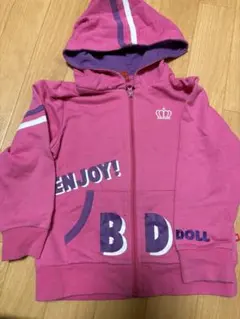 BABY DOLL フルジップパーカー 110cm ピンク