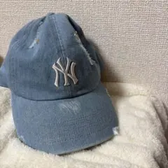 【MLB 韓国】ニューヨークヤンキース デニムキャップのサムネイル