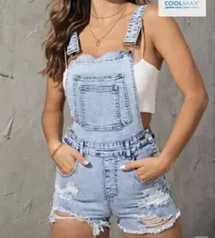 デニム サロペット