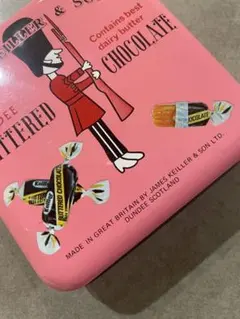 昭和レトロ　お菓子缶　小物入れ　スコットランド　ジェームス・ケイラー＆サンズのサムネイル