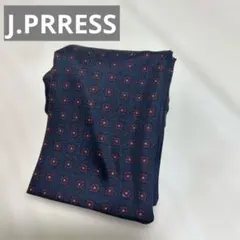 ジェイプレス ブランドネクタイ 小紋柄 シルク メンズ 紺色 J.PRESS