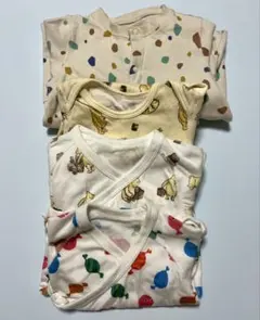 ユニクロ　長袖ボディスーツ&ロンパース 70cm 5点セット