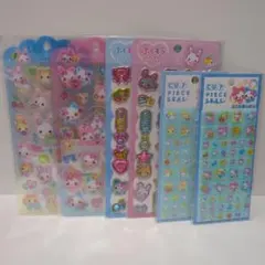 ドロップジェリー タイル ぷくキラ シール フワフワらびちゃん まじかるみゅー