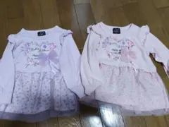 Dolly Ribbon 長袖トップス 2枚セット