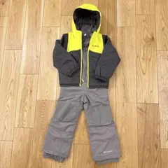 Columbia 子ども用スキーウェア　 黒x黄色　XXS(約110cm)