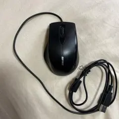 BUFFALO 有線マウス BSMRU050 ブラック