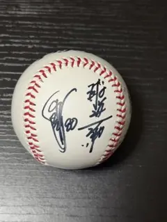 阪神タイガース　岡田彰布監督　直筆サイン非売品ロゴボール　日本一　日付入りのサムネイル