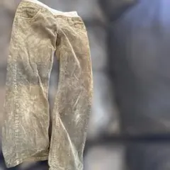 グレー コーデュロイ 長ズボン