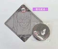 鬼滅の刃 ダイニング コースター 缶バッジ 胡蝶しのぶ 栗花落カナヲ