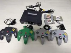 Nintendo 64 本体 4コントローラー 3ゲームソフト付き