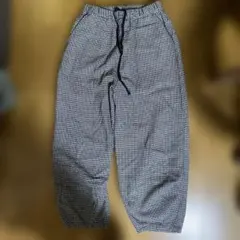 UPPERFIELDONE CHECK EASY PANTS Mサイズ グレー - メルカリ