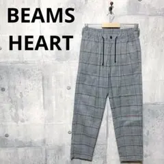 BEAMS HEART ビームスハート メンズ テーパードチェックイージーパンツ