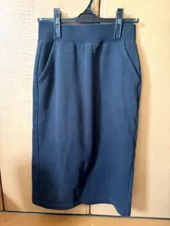 スウェット ひざ丈スカート
