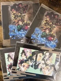 鬼滅の刃 映画特典 クリアスタンド 入場者特典4点セット 1弾・9弾