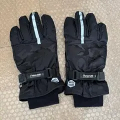 Thinsulate 防水グローブ ブラック・迷彩 スノボスキー バイク