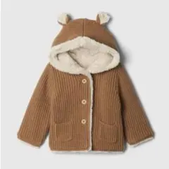 【美品】GAP ギャップ あったかくまさん フリースカーディガン 80