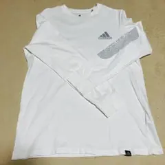 【美品】adidas 長袖Tシャツ ホワイト Mサイズ