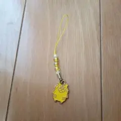 とらキャラクター ストラップ 黄色　新品未使用