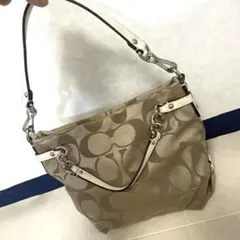 COACH♡コーチ♡シグネチャー柄ハンドバッグ♡ワンショルダーバッグ♡美品